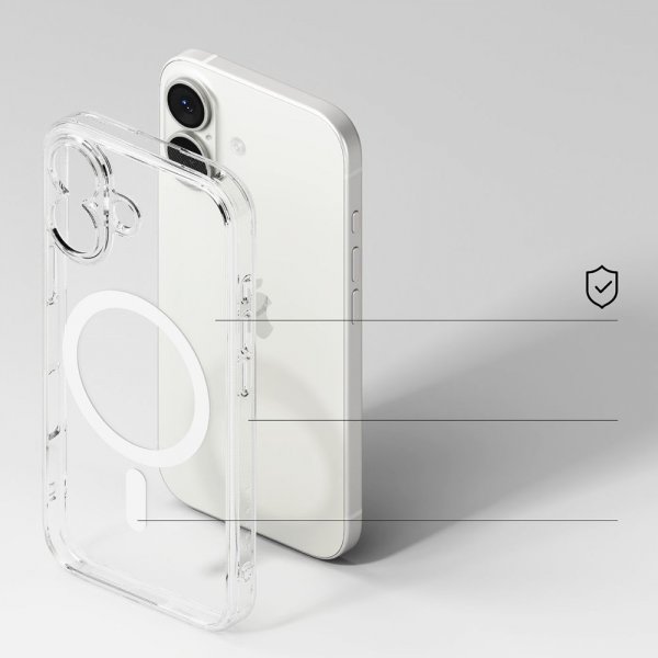 Ringke iPhone 17 Deksel Fusion Magnetic Transparent