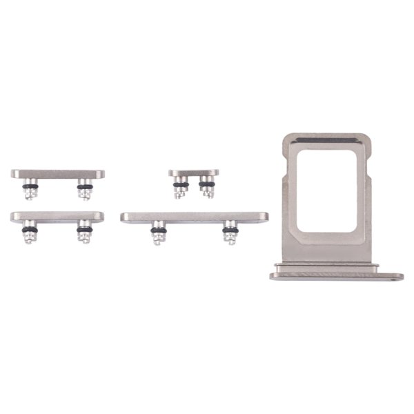 Knapper og SIM-kortholder for iPhone 16 Pro og 16 Pro Max - Naturlig titan