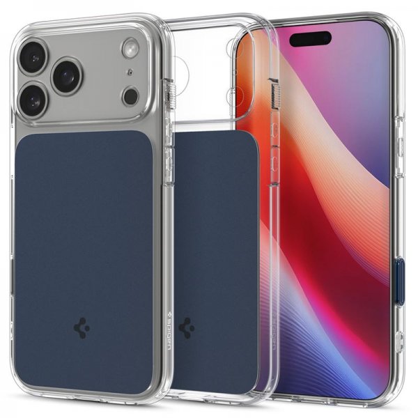 Spigen iPhone 17 Pro Deksel Ultra Hybrid T MagFit Matte Blue