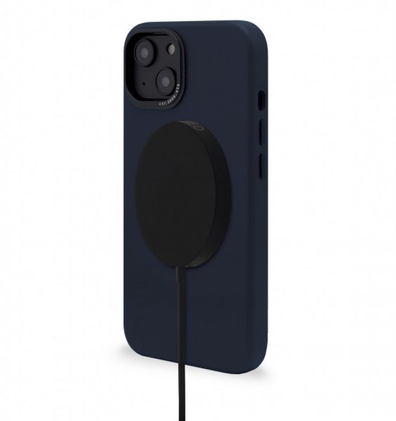 Decoded iPhone 14 Deksel Leather Backcover Navy