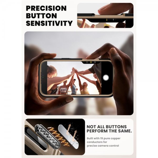 Supcase iPhone 17 Pro Deksel Ares Flip MagSafe Gull