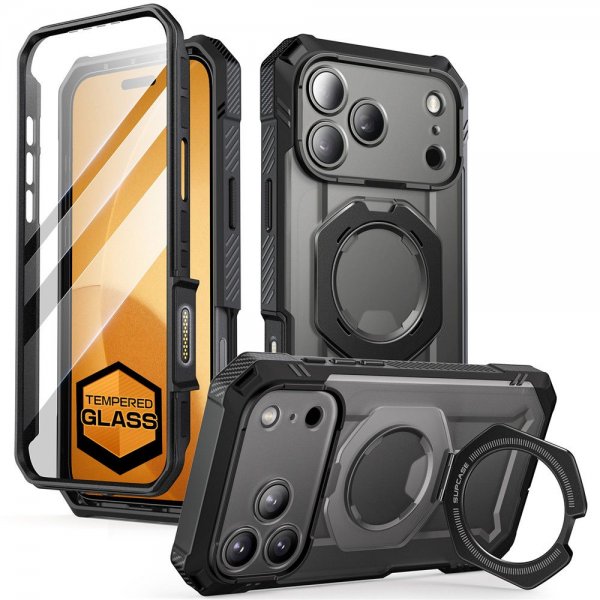 Supcase iPhone 17 Pro Deksel UB Grip Pro MagSafe Svart