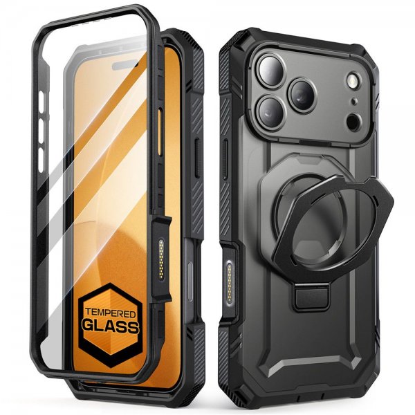 Supcase iPhone 17 Pro Deksel UB Grip Pro MagSafe Svart