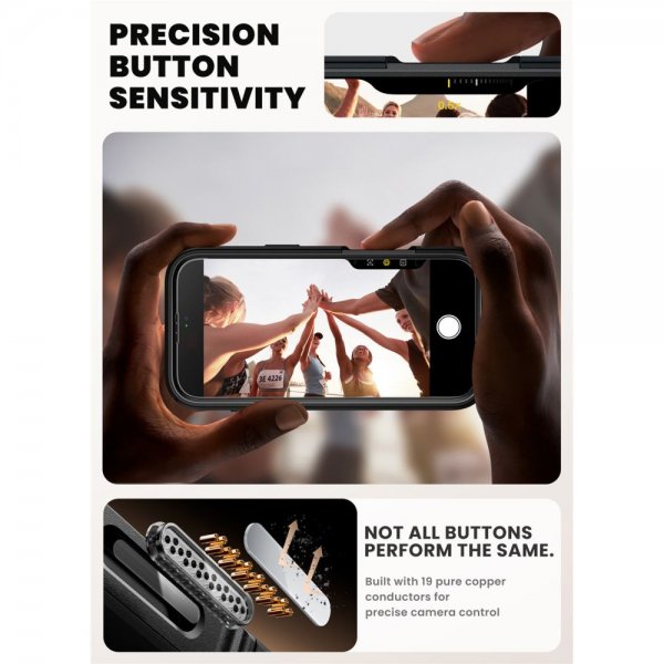 Supcase iPhone Air Deksel Ares Flip MagSafe Svart