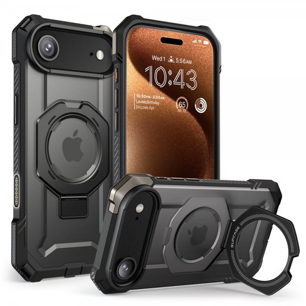 Supcase iPhone Air Deksel UB Grip MagSafe Svart