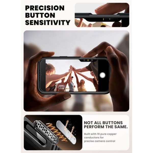 Supcase iPhone 17 Pro Max Deksel Ares Flip MagSafe Svart