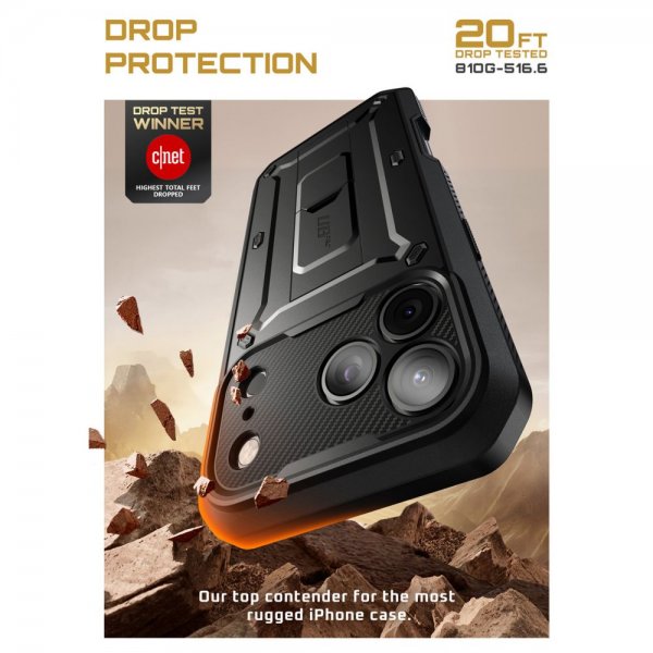 Supcase iPhone 17 Pro Max Deksel UB Pro Svart