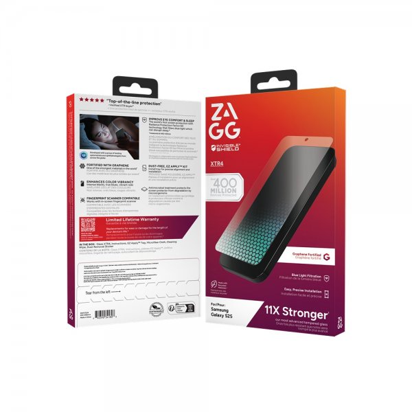 Zagg InvisibleShield Samsung Galaxy S25 Skjermbeskytter Glass XTR4