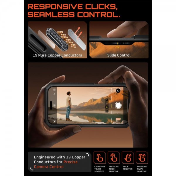 Supcase iPhone 17 Pro Max Deksel UB Grip Pro MagSafe Svart