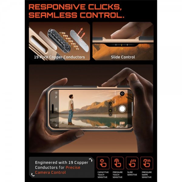 Supcase iPhone 17 Pro Max Deksel UB Grip Pro MagSafe Gull