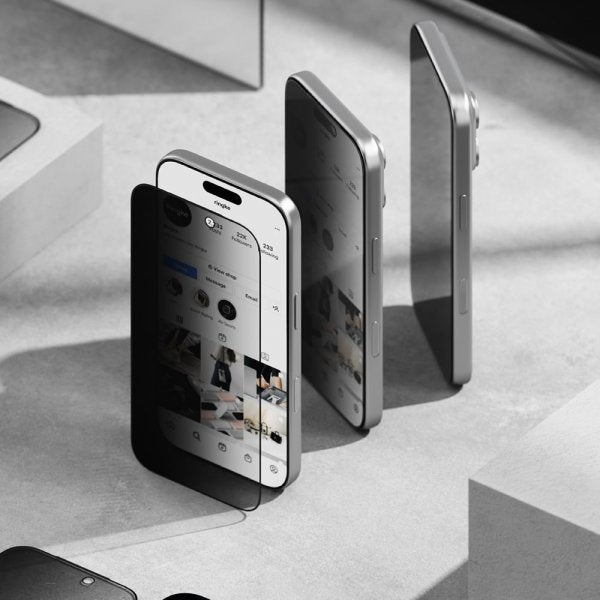 Ringke iPhone 17 Pro Max Skjermbeskytter Easy Slide Privacy 2-pakning