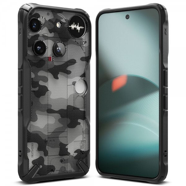 Ringke Nothing Phone 3 Deksel Fusion X Camo Black