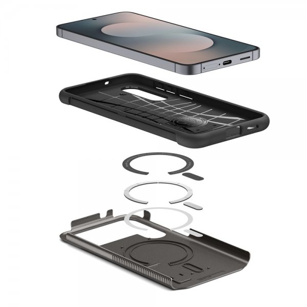Spigen Samsung Galaxy S25 FE Deksel Slim Armor MagFit Gunmetal