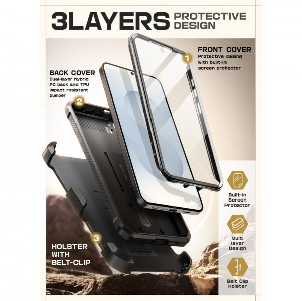Supcase Samsung Galaxy S25 FE Deksel UB Pro Svart