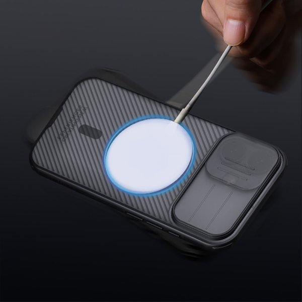 Nillkin iPhone 17 Deksel CamShield Pro MagSafe Transparent Svart