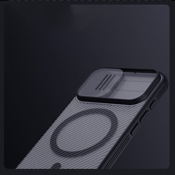 Nillkin iPhone 17 Deksel CamShield Pro MagSafe Transparent Svart