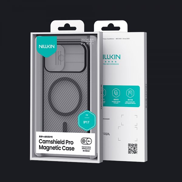 Nillkin iPhone 17 Deksel CamShield Pro MagSafe Transparent Svart