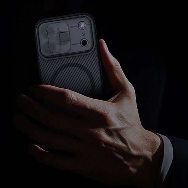 Nillkin iPhone 17 Pro Deksel CamShield Pro MagSafe Transparent Svart