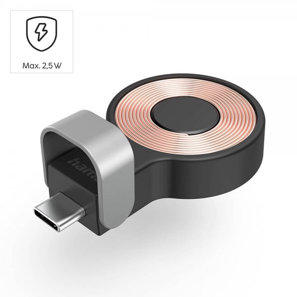 Hama Apple Watch Lader med USB-C kontakt Svart