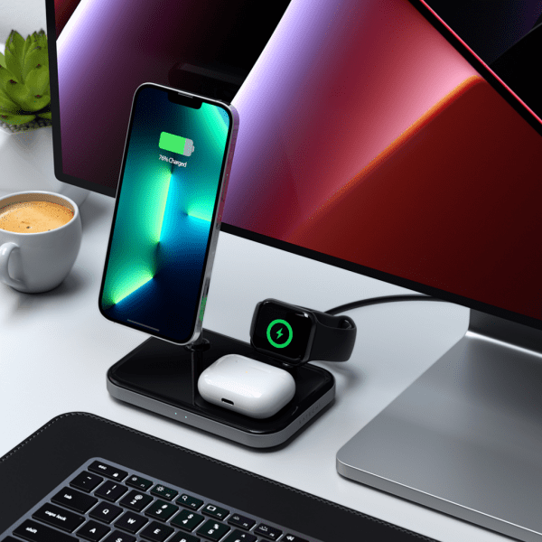 Satechi 3-in-1 Magnetic MagSafe Wireless Charging Stand