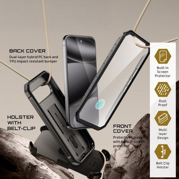 Supcase Google Pixel 10 Pro XL Deksel UB Pro Svart