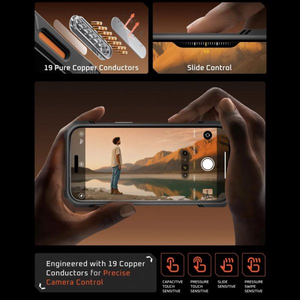Supcase iPhone 17 Pro Max Deksel UB Grip MagSafe Oransje
