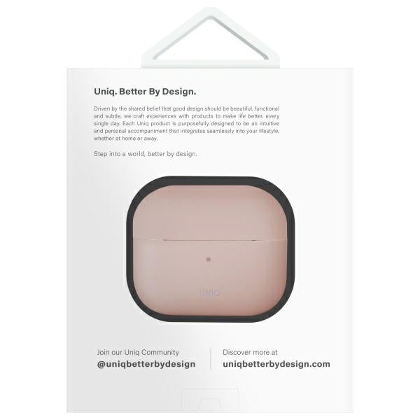 UNIQ AirPods 4 Deksel Lino Rosa