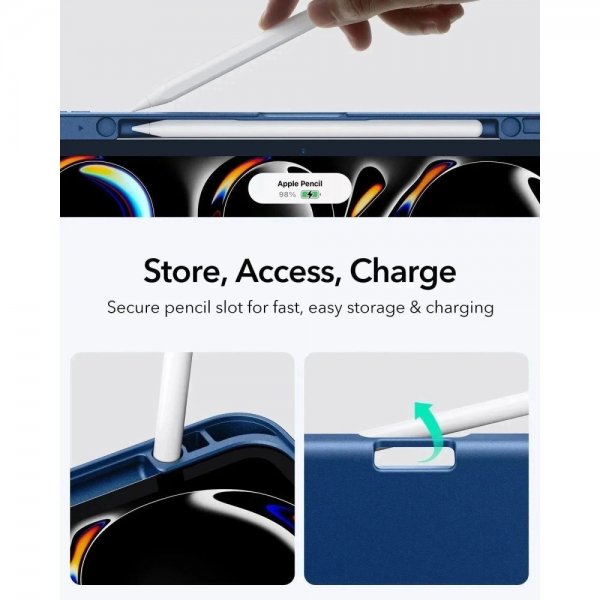 ESR iPad Pro 11 (M4/M5) Etui Flip Hybrid Blå