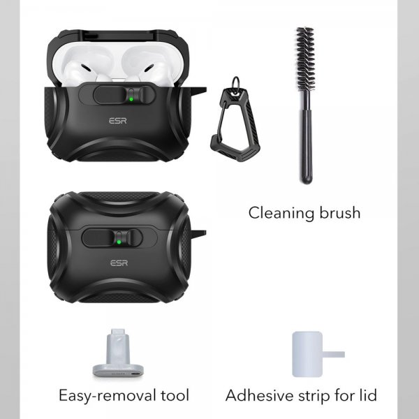 ESR AirPods Pro 3 Deksel Cyber FlickLock MagSafe Svart