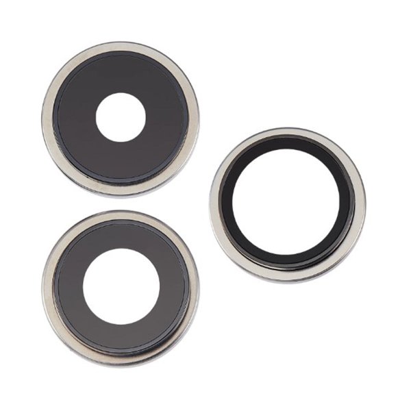 Kameralinse med metallramme til iPhone 15 Pro - hvit