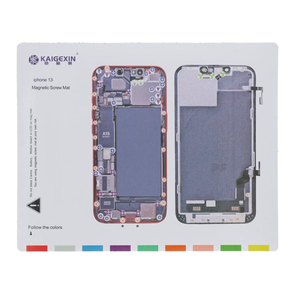 Magnetisk skruematte for iPhone 13
