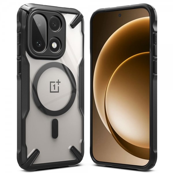 Ringke OnePlus 15 Deksel Fusion X Magnetic Clear Black