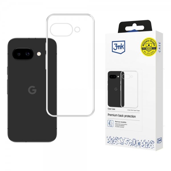 3mk Google Pixel 10a Deksel Clear Case Transparent