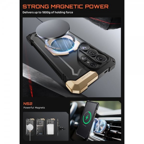 Supcase Samsung Galaxy S26 Ultra Deksel UB Grip MagSafe Svart Gull
