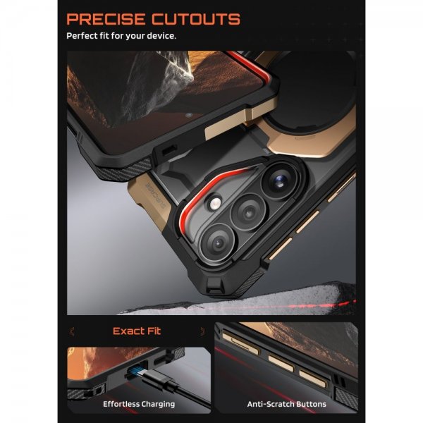 Supcase Samsung Galaxy S26 Deksel UB Grip MagSafe Svart Gull