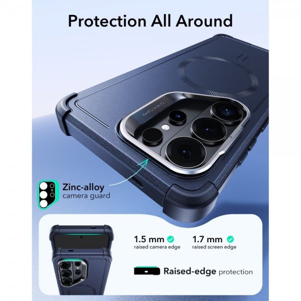ESR Samsung Galaxy S26 Ultra Deksel Cyber Tough Kickstand MagSafe Svart