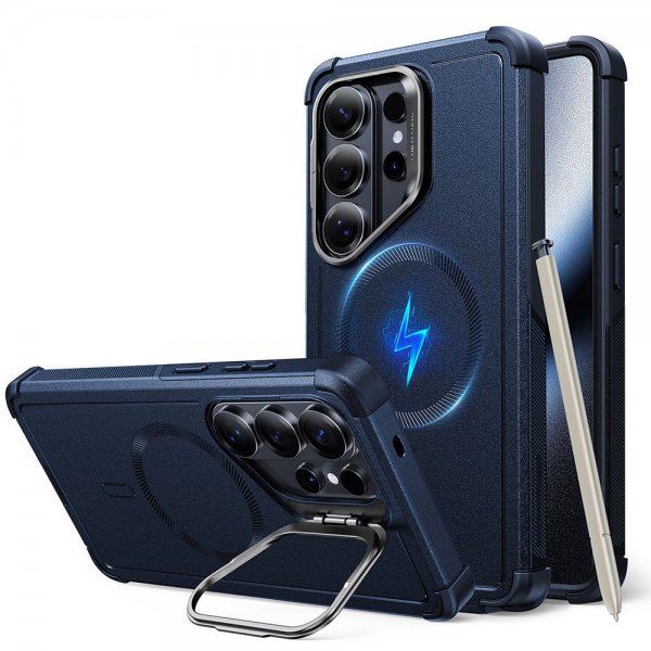 ESR Samsung Galaxy S26 Ultra Deksel Cyber Tough Kickstand MagSafe Blå