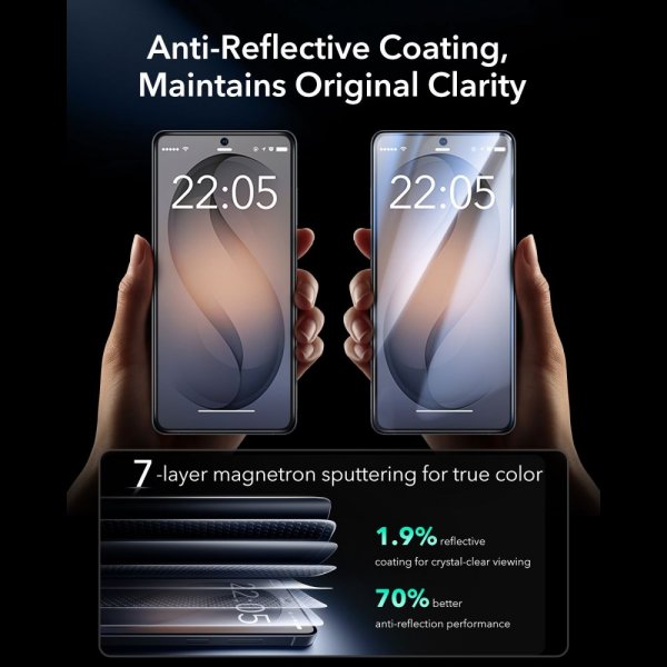 ESR Samsung Galaxy S26 Ultra Skjermbeskytter UltraFit Armorite 2-pakning
