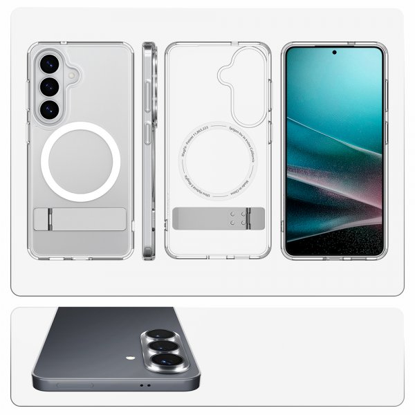 Spigen Samsung Galaxy S26 Plus Deksel Ultra Hybrid S MagFit Clear White