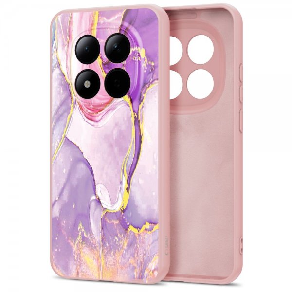 Tech-Protect Xiaomi Redmi Note 15 Pro 5G Deksel Icon Pink Marble