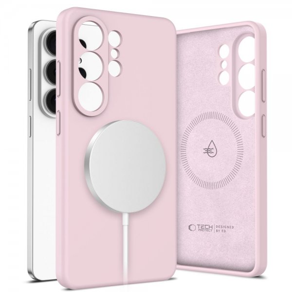Tech-Protect Samsung Galaxy S26 Ultra Deksel Silicone MagSafe Rosa