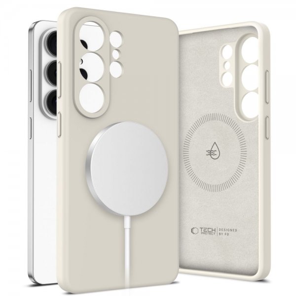Tech-Protect Samsung Galaxy S26 Ultra Deksel Silicone MagSafe Beige