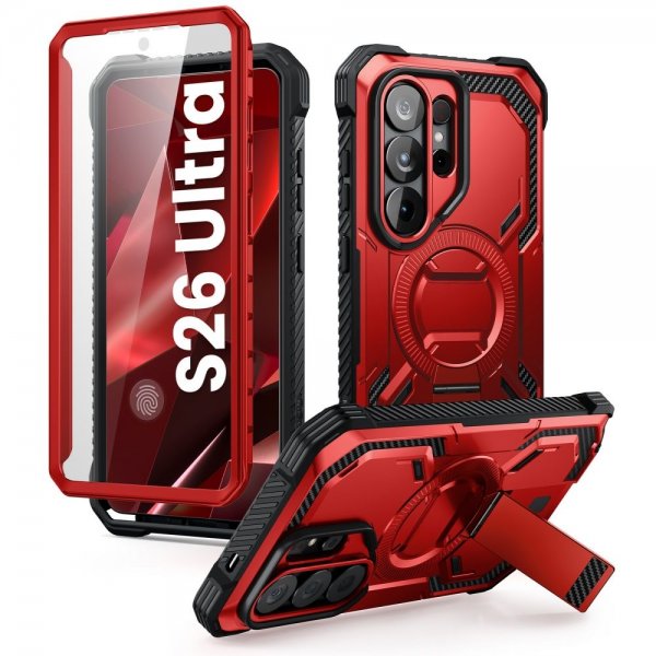Supcase Samsung Galaxy S26 Ultra Deksel ArmorBox MagSafe Rød