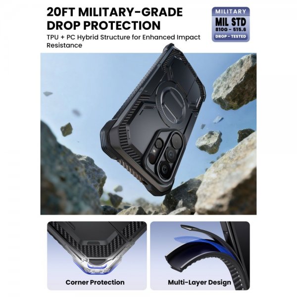 Supcase Samsung Galaxy S26 Ultra Deksel ArmorBox Clip MagSafe Svart