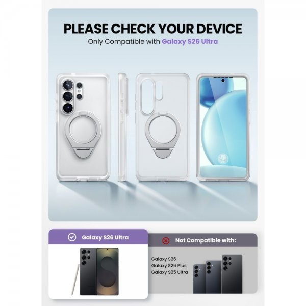 Supcase Samsung Galaxy S26 Ultra Deksel Cosmo MagSafe Hvit