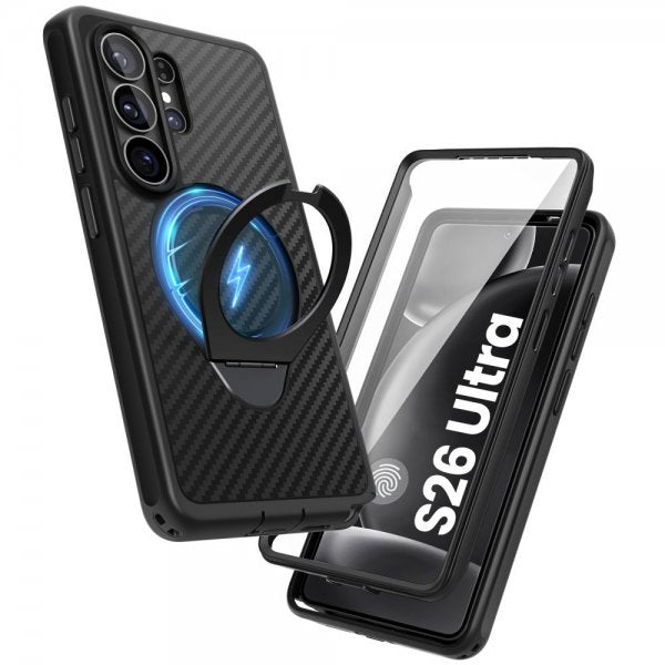 Supcase Samsung Galaxy S26 Ultra Deksel Cosmo MagSafe Kevlar Svart