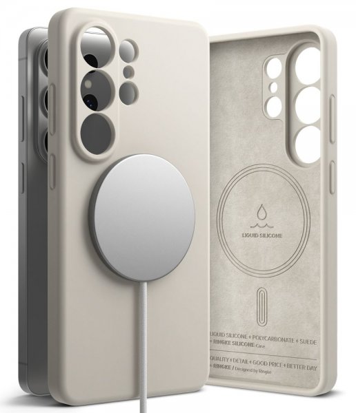 Ringke Samsung Galaxy S26 Ultra Deksel Silicone Magnetic Beige