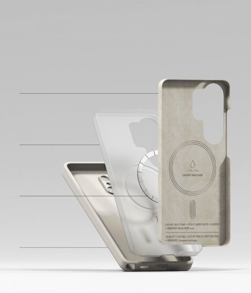 Ringke Samsung Galaxy S26 Ultra Deksel Silicone Magnetic Beige
