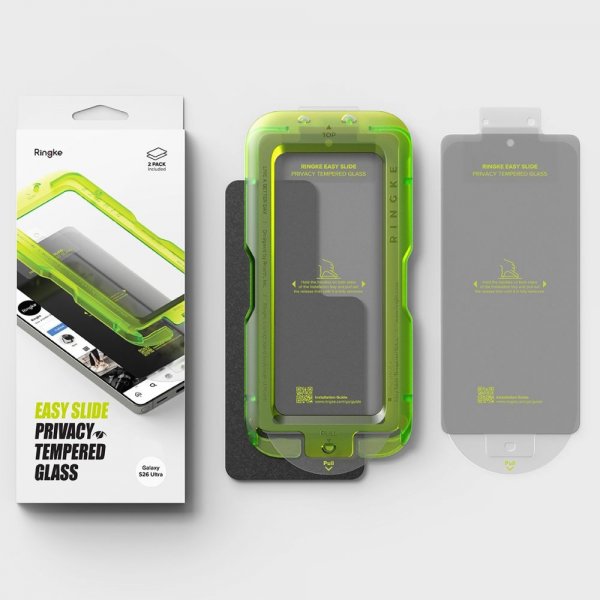 Ringke Samsung Galaxy S26 Ultra Skjermbeskytter Easy Slide Privacy 2-pakning