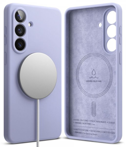 Ringke Samsung Galaxy S26 Plus Deksel Silicone Magnetic Lilla